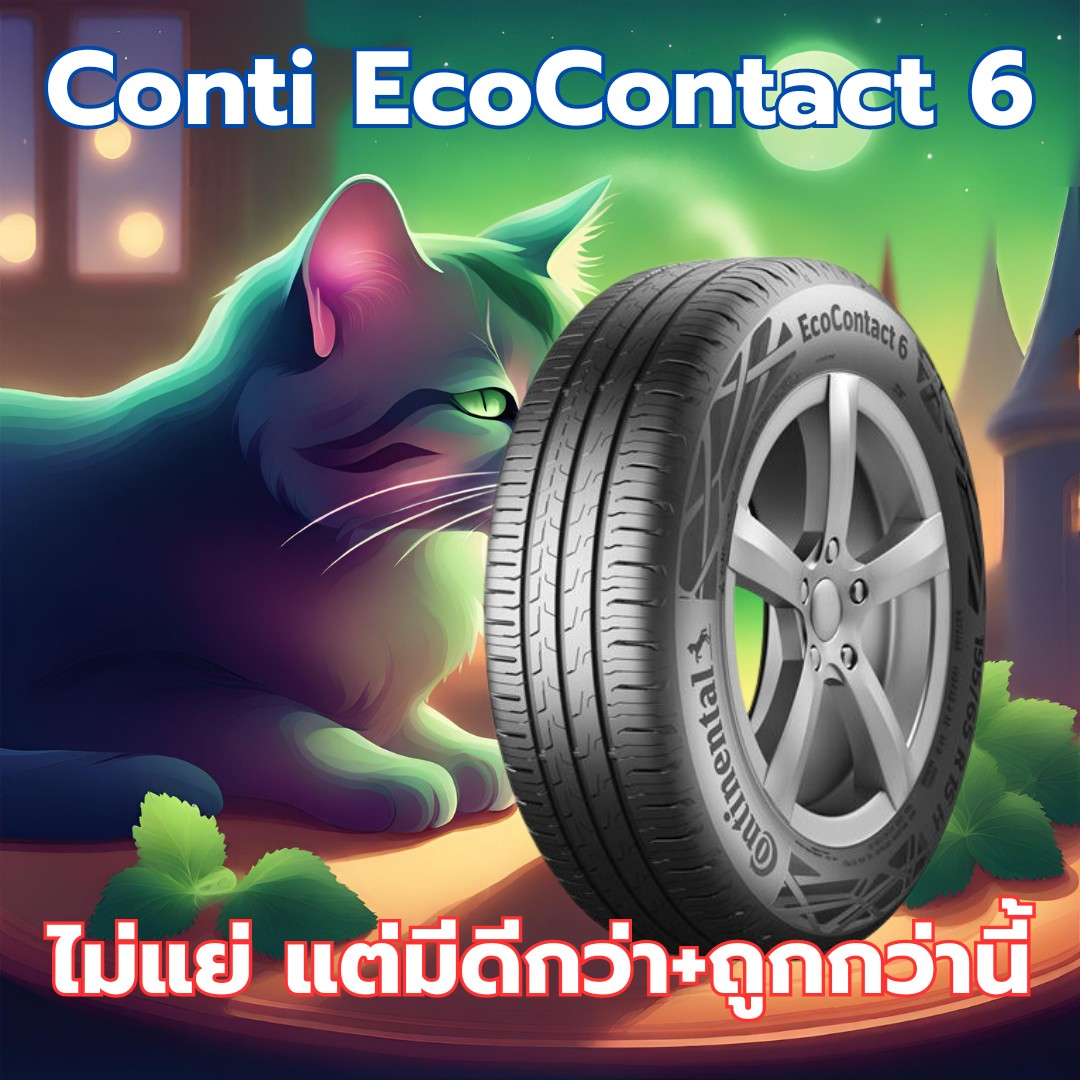 #แมวเมาเล่าเรื่องยาง Continental EcoContact 6